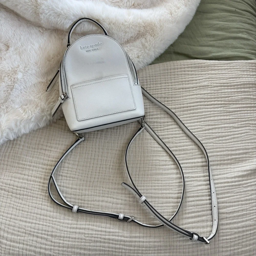 Kate Spade Cameron‎ Monotone Convertible Mint Green Leather Mini Backpack